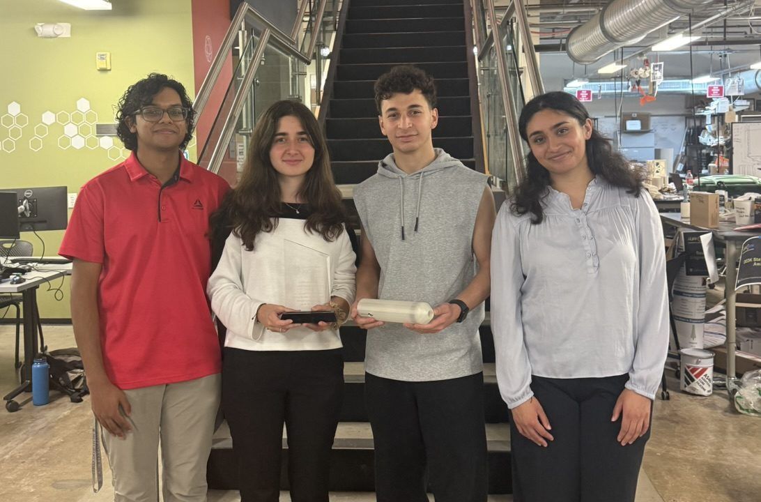Team Retinex at the Rice 360 competition award ceremony